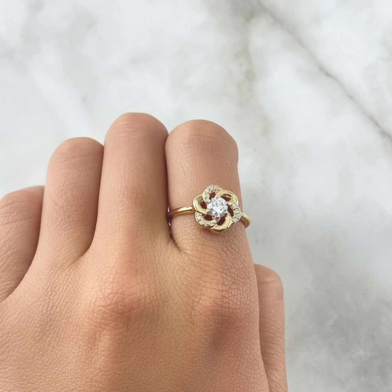 The Gardenia Bloom Ring