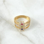 Le cercle de floraison des fleurs sauvages