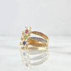 Le cercle de floraison des fleurs sauvages