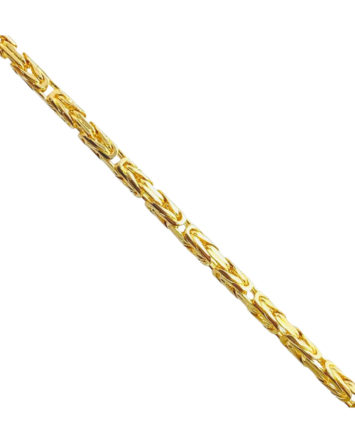 2.5mm Byzantine Link Chain 18K