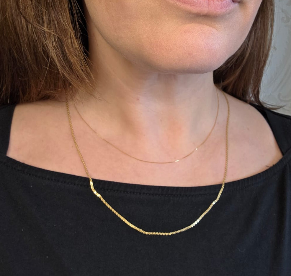 Venetian Box Chain — 1mm–2mm