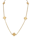 Clover Motif Cable Link Necklace