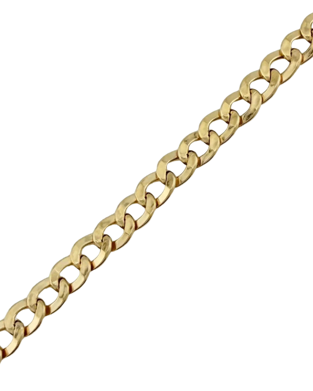 Close-up of Cuban curb link bracelet clasp and link detail in 18K gold | Gado Jewellers Fine Jewellery Mississauga