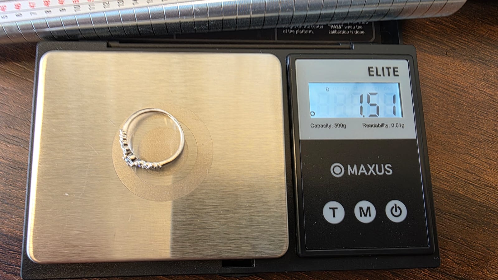 Diamond Chevron Ring — 18K White Gold