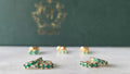 Colombian Emerald Encrusted Huggie Hoop Earrings - Pair 2