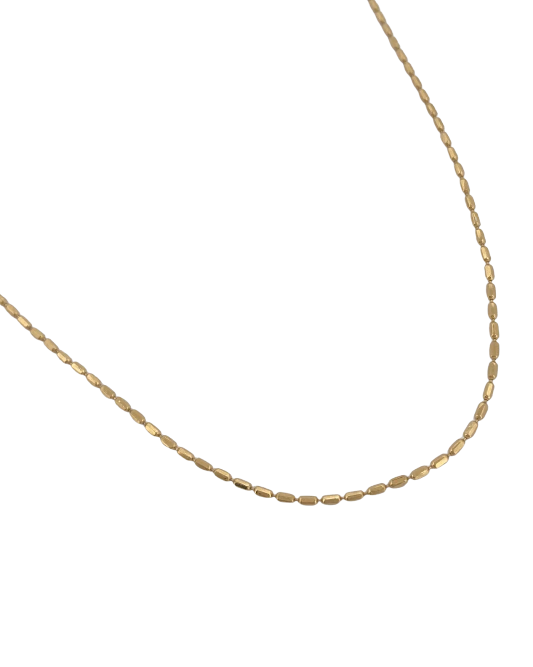 Cadena de eslabones de lingote de oro