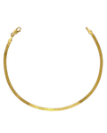 herringbone bracelet in 18K gold, studio shot | Gado Jewellers Canadian Fine Jewelry Toronto