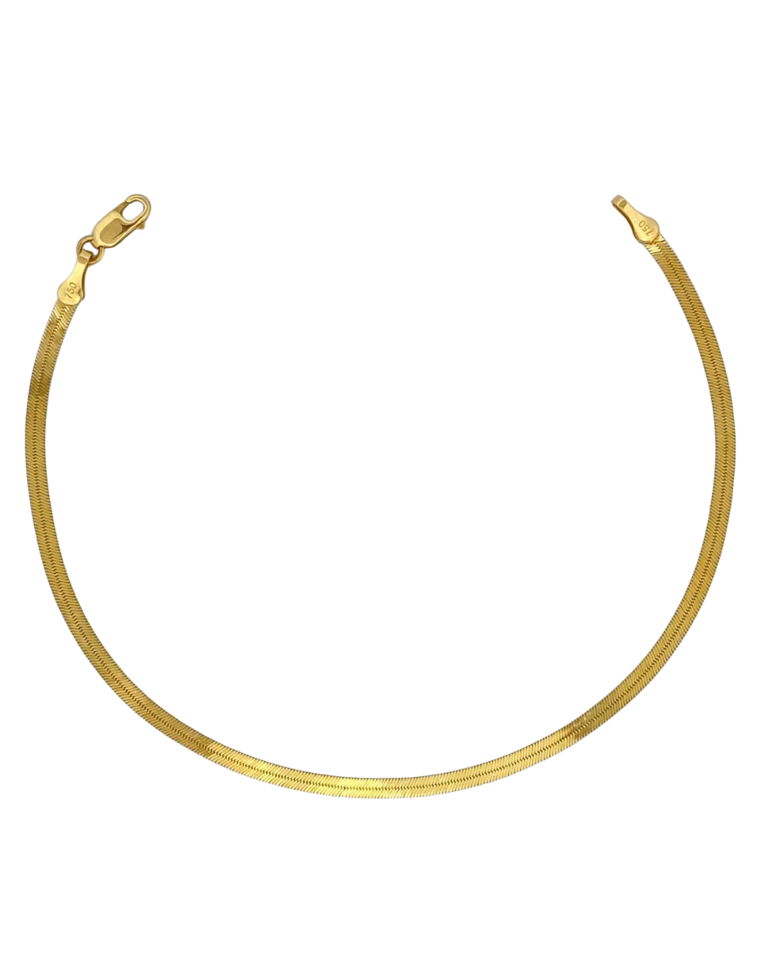 herringbone bracelet in 18K gold, studio shot | Gado Jewellers Canadian Fine Jewelry Toronto