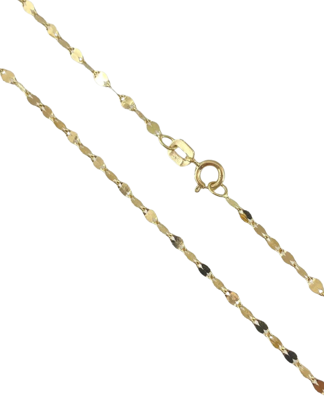 2mm Mirror Link Chain 18K