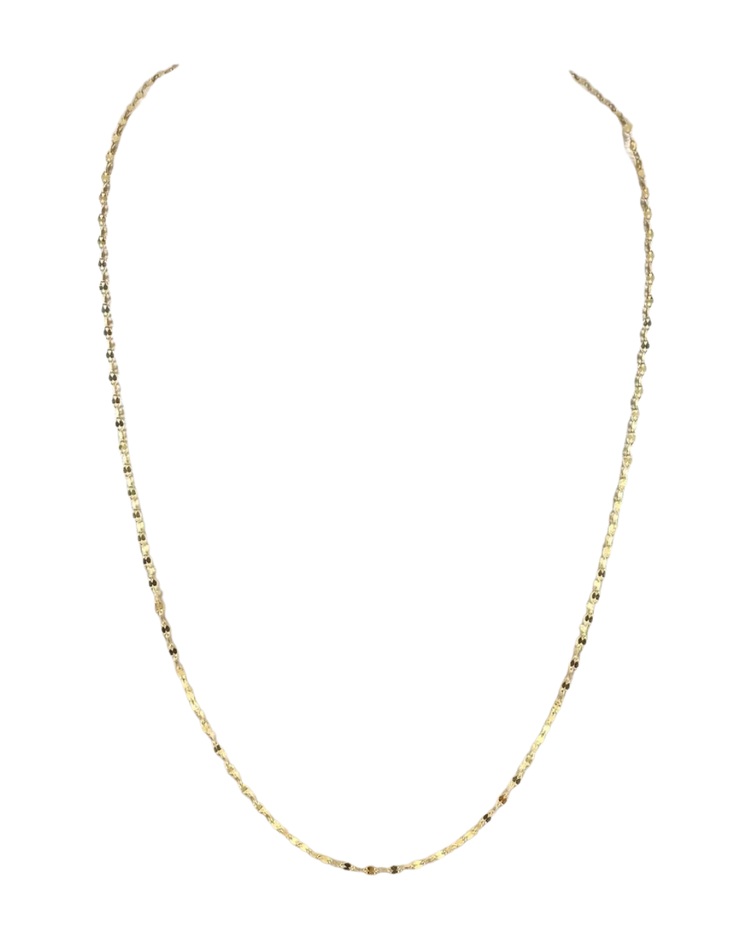 2mm Mirror Link Chain 18K