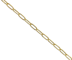 Close-up of paperclip link chain clasp and link detail in 18K gold | Gado Jewellers Canadian Fine Jewellery