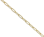 3mm Paperclip Link Chain 18K