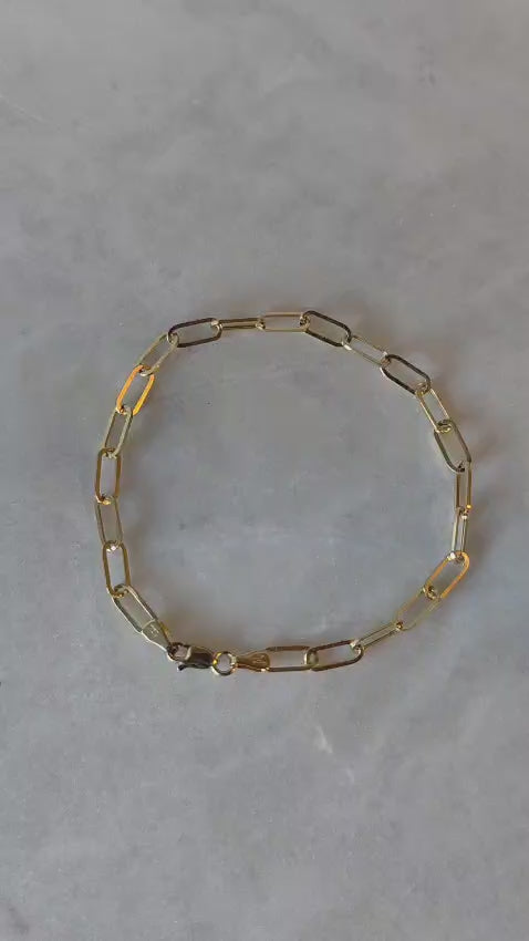 Paperclip Link Bracelet — 18.5cm