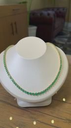 Colombian Emerald Tennis Necklace