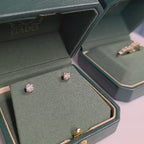 Natural Diamond Stud Earrings — 4mm