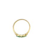 Emerald Trio Ring